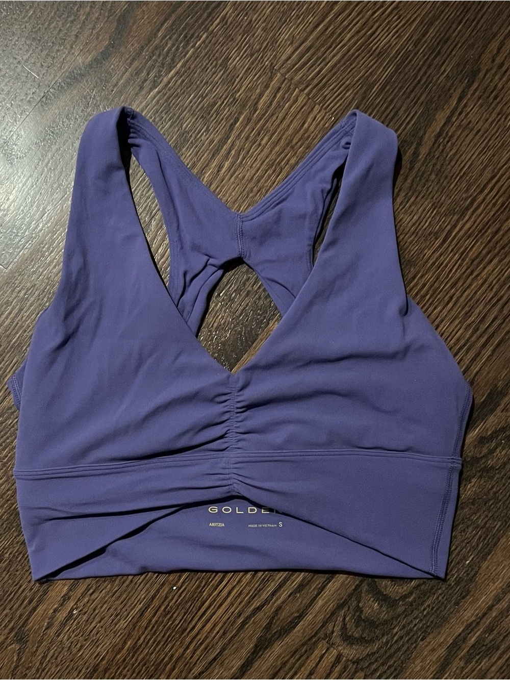 Aritzia - Golden Butter - NightShade Blue Volley Sports Bra
